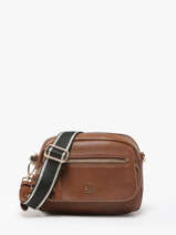 Cross Body Tas Zip Lulu castagnette Bruin zip VICTOIRE